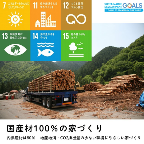 ひだまりほーむのSDGs　~国産材100％の家づくり編~