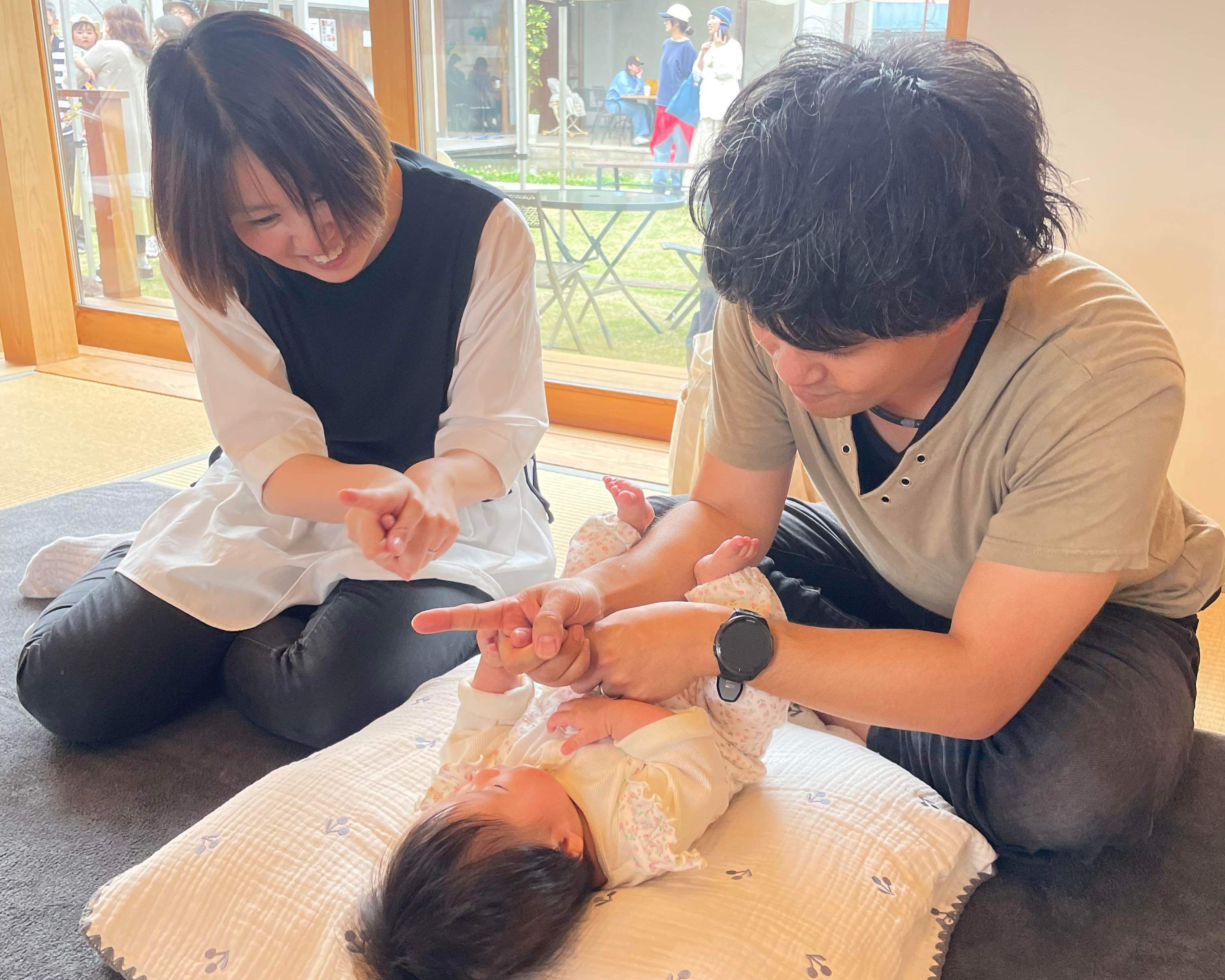 【ひだまりフェス】&cocoroさんのベビーマッサージ体験