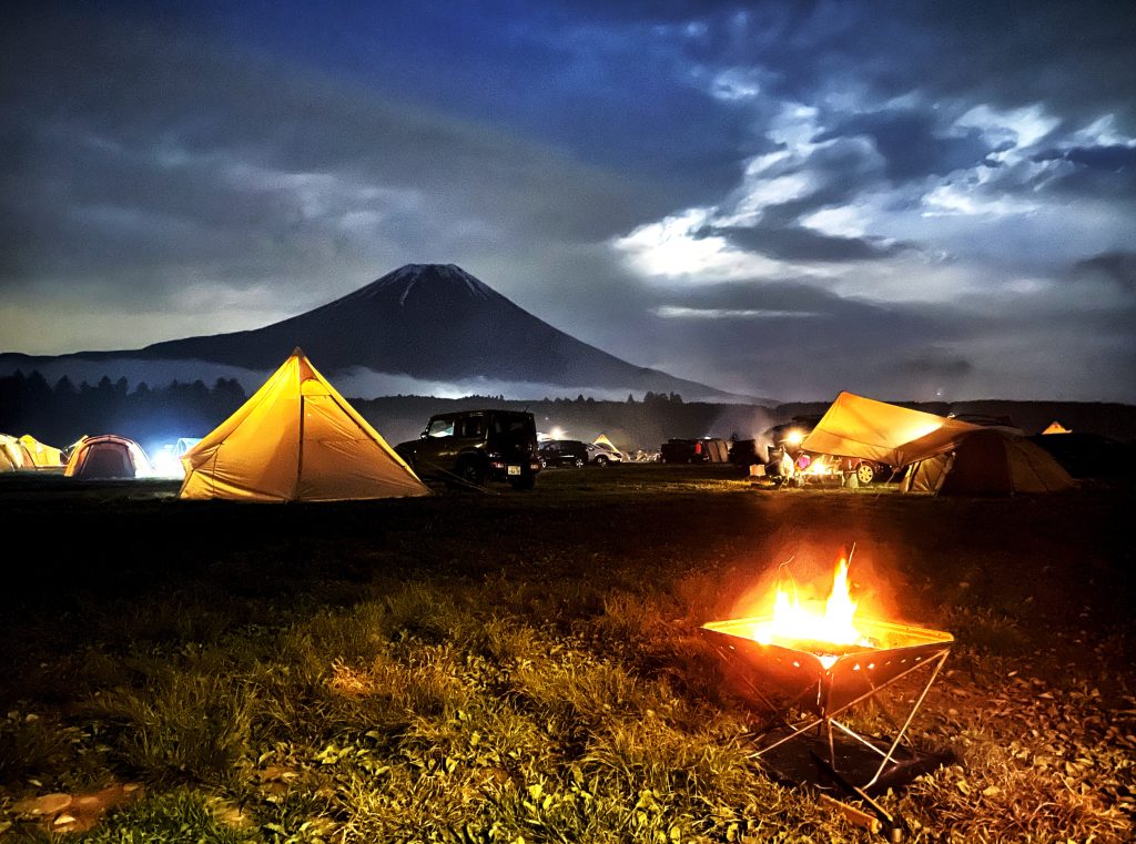 焚火と家族+愛犬とキャンプ