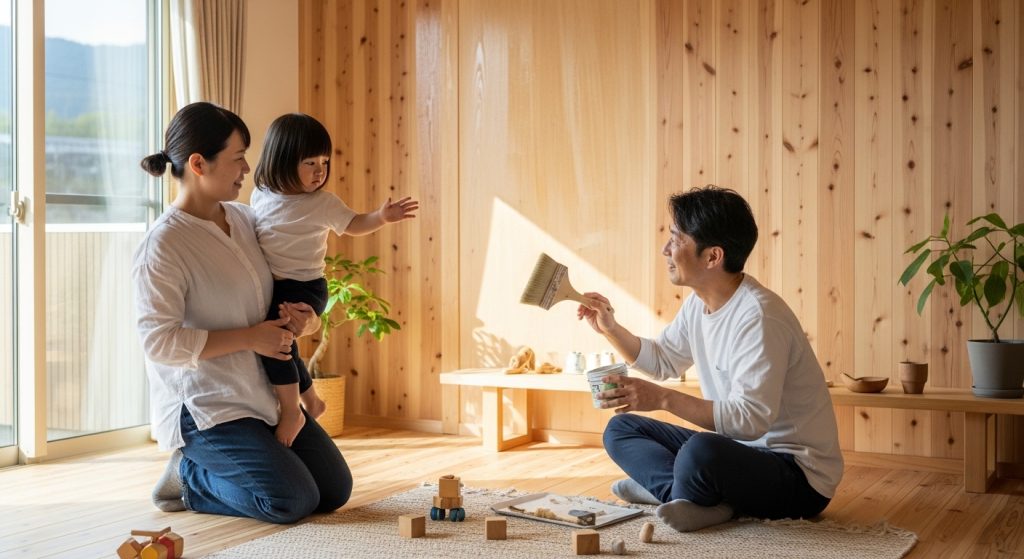 岐阜で木造注文住宅 自然塗料 子どもの安全性｜自然素材の家で安心な塗料の選び方