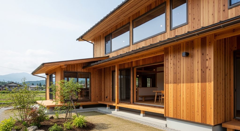 杉のやさしさを感じる岐阜の住まい｜自然素材 国産材 杉 メリットがある木造注文住宅