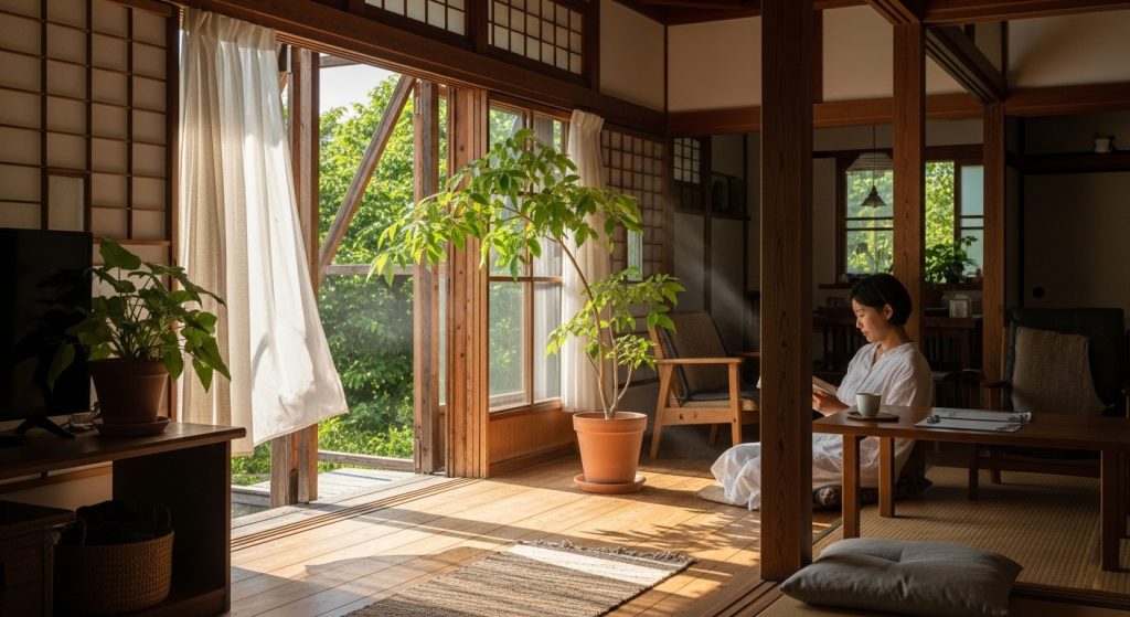 【自然素材 木の家 風通し 注意点】夏も涼しい木造注文住宅の間取り設計を学ぶ